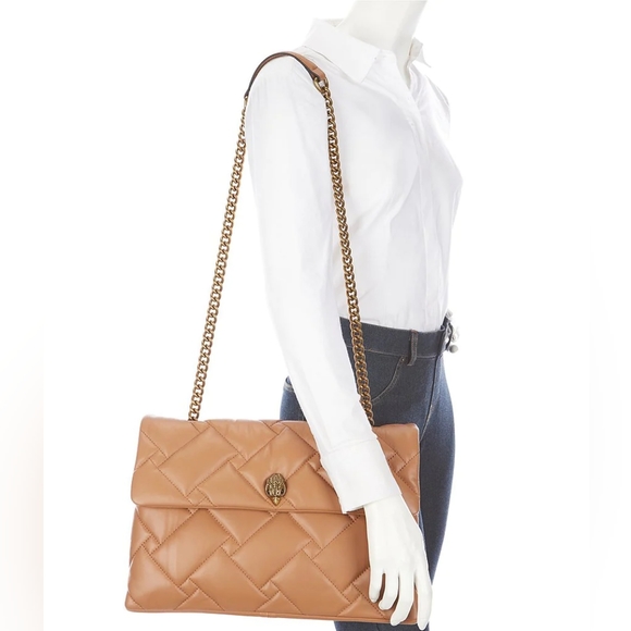 Kurt Geiger London XXL Soft Quilted Leather Kensington Shoulder Handbag - Picture 10 of 10